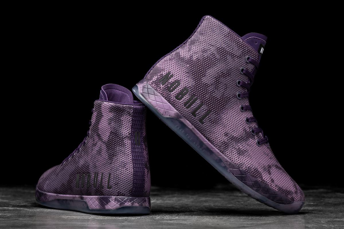 Nobull Superfabric High-Top Tie-Dye Men's Trainers Dark Purple | Australia (GL7832)